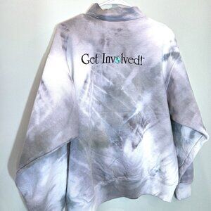 NWOT Get Involved Tie-Dyed Cotton Sweatshirt Size L